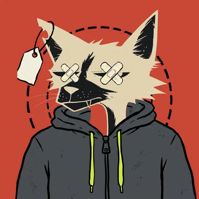 Broker #2067, a screenprinted alley cat.
