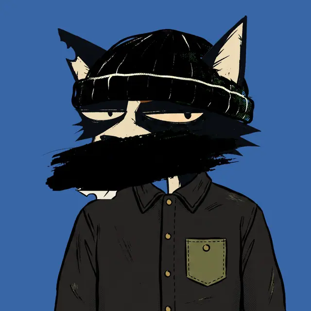 Broker #2076, a screenprinted alley cat.