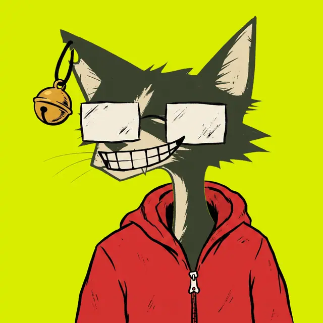 Broker #2080, a screenprinted alley cat.