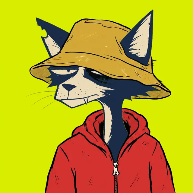 Broker #2095, a screenprinted alley cat.