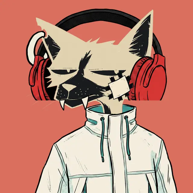 Broker #2096, a screenprinted alley cat.