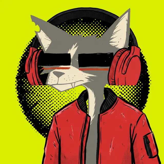 Broker #2101, a screenprinted alley cat.