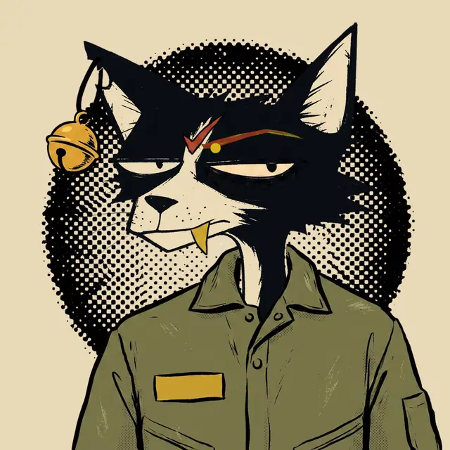 Broker #0211, a screenprinted alley cat.