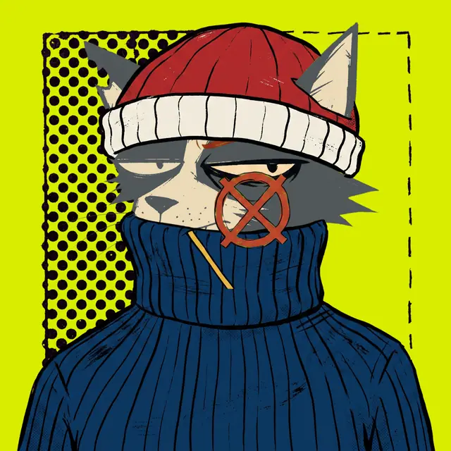 Broker #2111, a screenprinted alley cat.