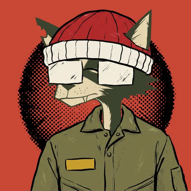 Broker #2118, a screenprinted alley cat.