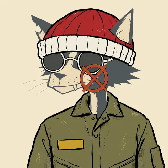 Broker #2120, a screenprinted alley cat.