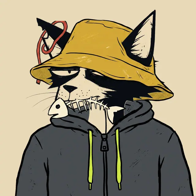 Broker #2122, a screenprinted alley cat.