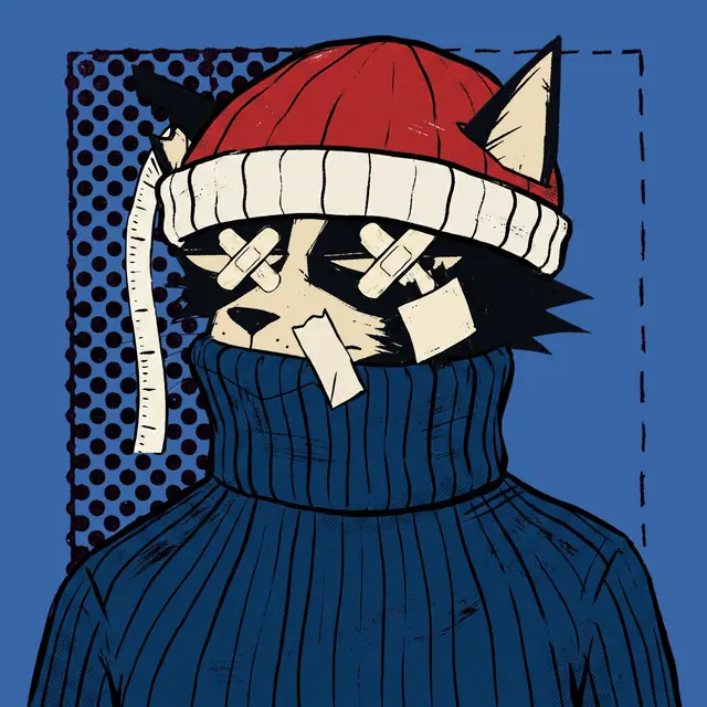 Broker #2123, a screenprinted alley cat.