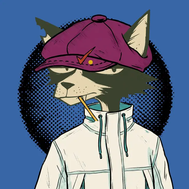 Broker #2124, a screenprinted alley cat.