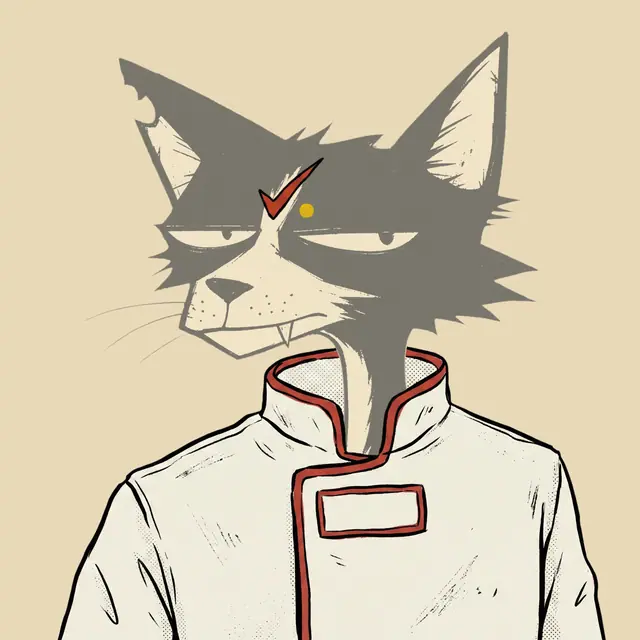Broker #2129, a screenprinted alley cat.