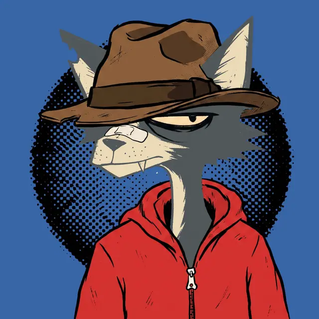 Broker #2130, a screenprinted alley cat.