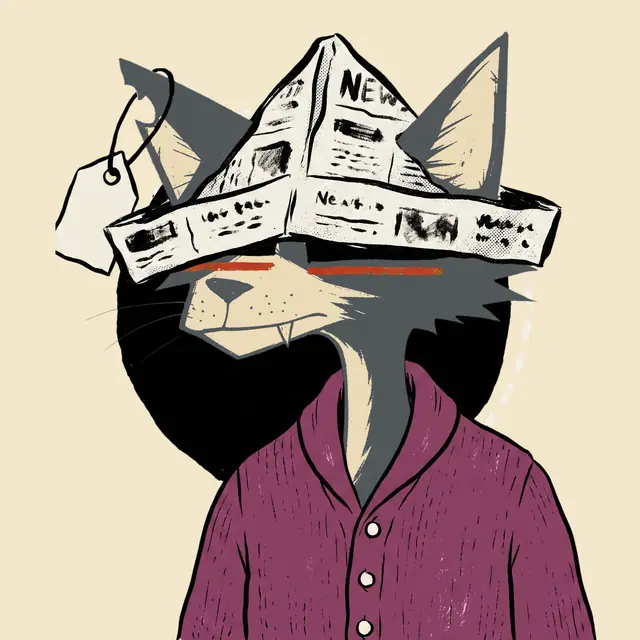 Broker #2144, a screenprinted alley cat.