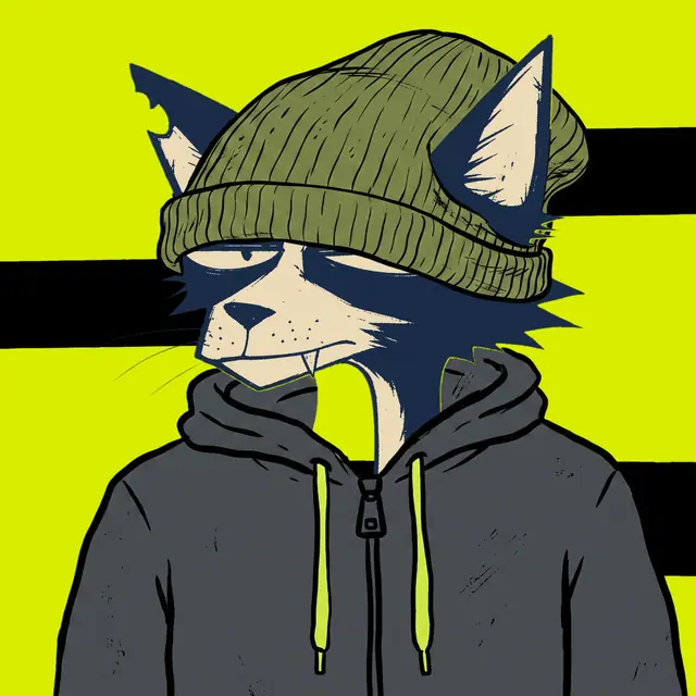 Broker #2146, a screenprinted alley cat.