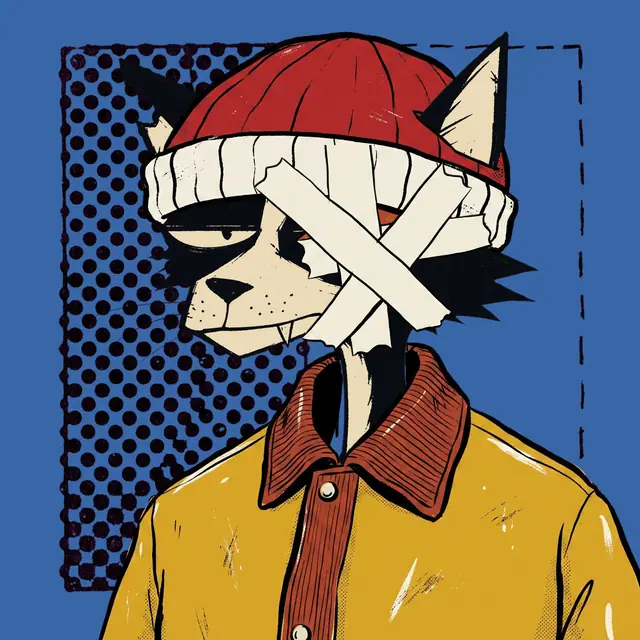Broker #0215, a screenprinted alley cat.
