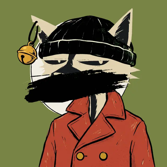 Broker #2150, a screenprinted alley cat.