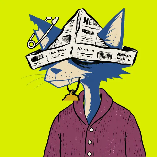 Broker #2152, a screenprinted alley cat.