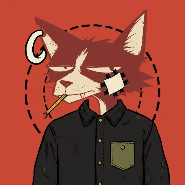 Broker #2153, a screenprinted alley cat.