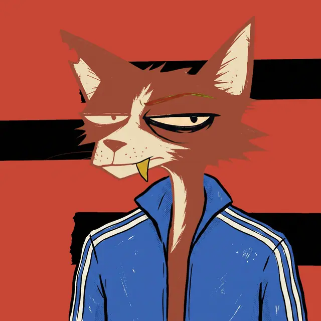 Broker #0216, a screenprinted alley cat.