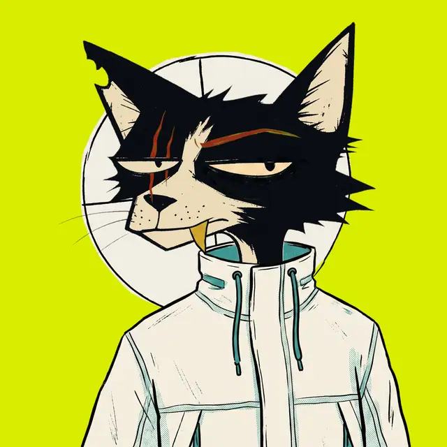 Broker #2160, a screenprinted alley cat.