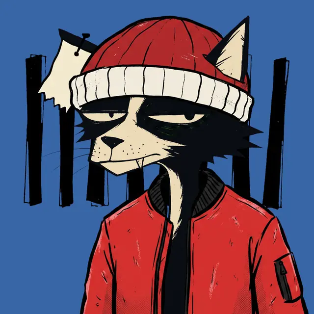 Broker #2182, a screenprinted alley cat.