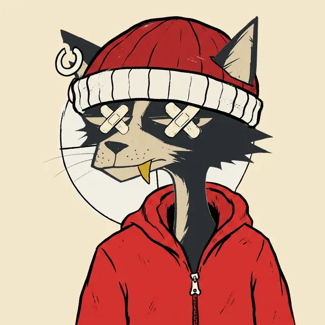 Broker #2192, a screenprinted alley cat.