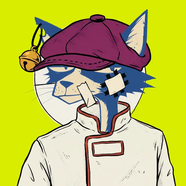 Broker #2193, a screenprinted alley cat.