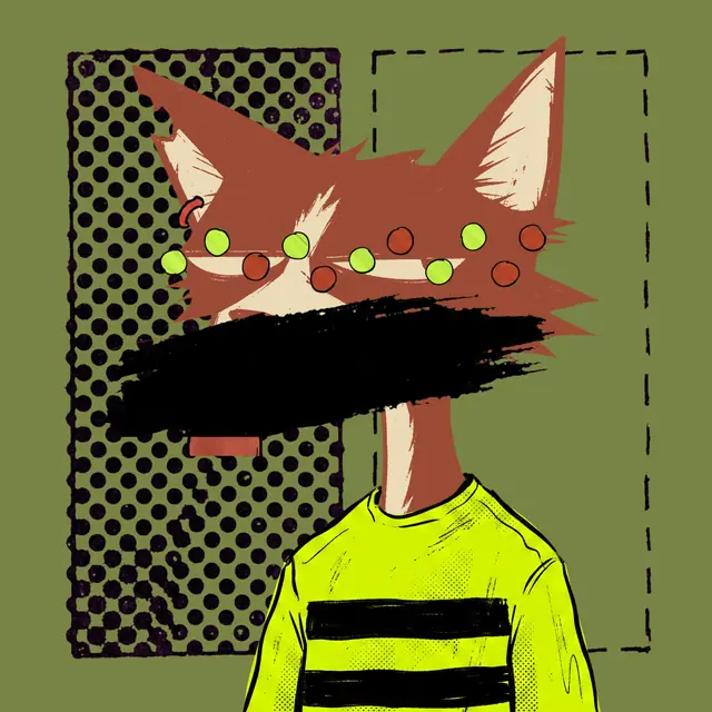 Broker #2194, a screenprinted alley cat.