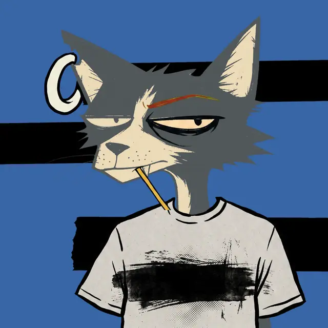 Broker #2200, a screenprinted alley cat.
