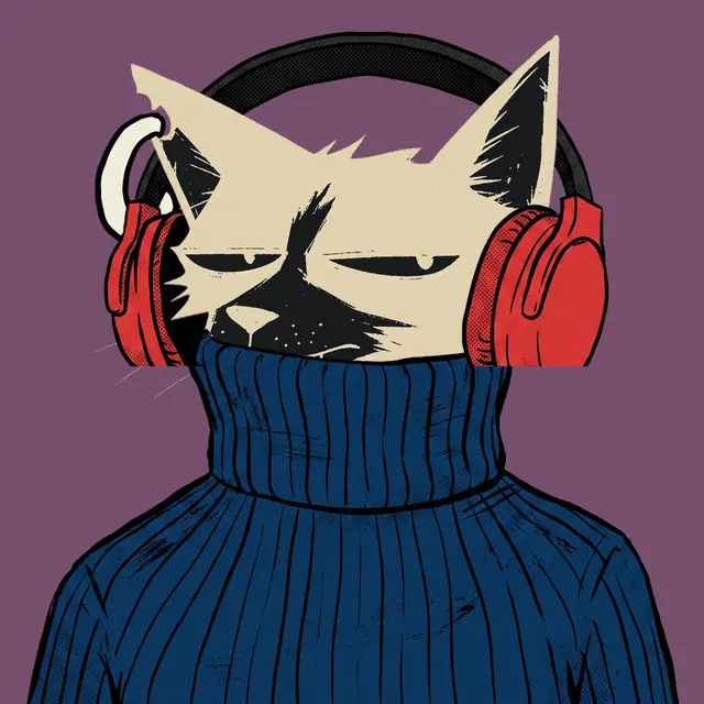 Broker #2205, a screenprinted alley cat.