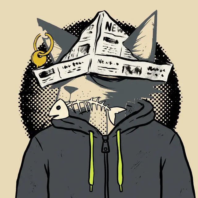 Broker #2208, a screenprinted alley cat.