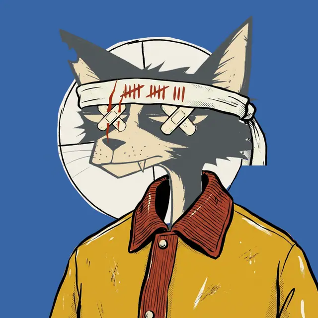 Broker #2209, a screenprinted alley cat.