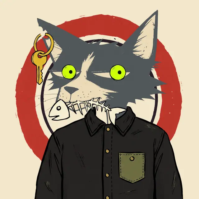 Broker #0222, a screenprinted alley cat.