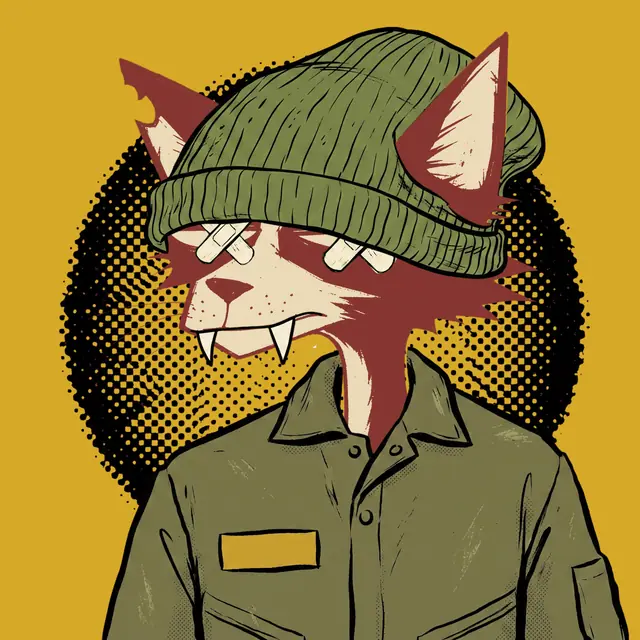 Broker #2220, a screenprinted alley cat.