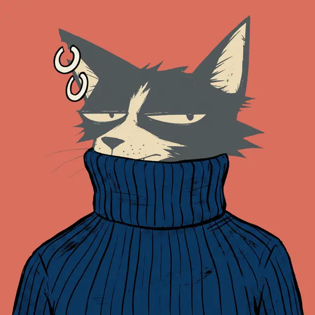 Broker #2221, a screenprinted alley cat.