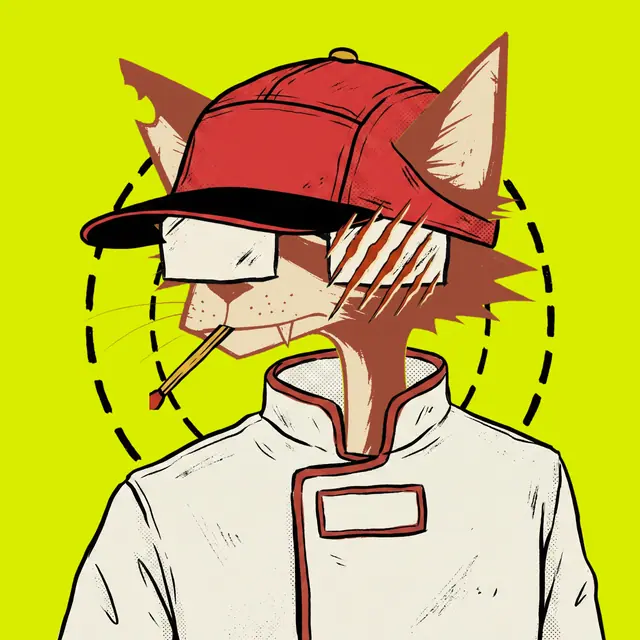 Broker #0227, a screenprinted alley cat.