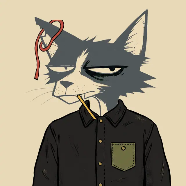 Broker #0237, a screenprinted alley cat.