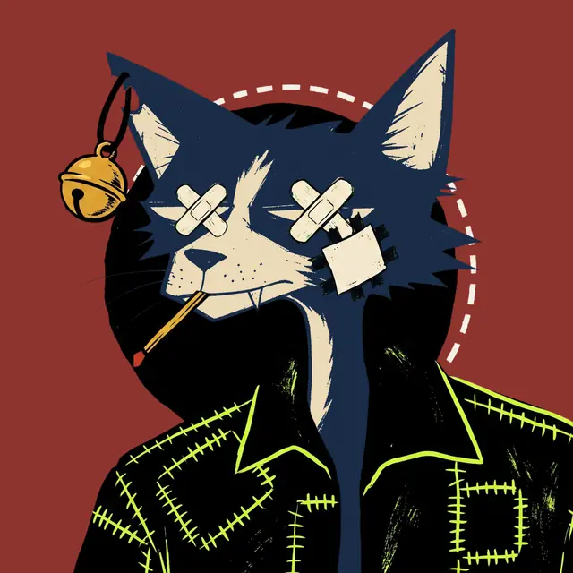 Broker #0243, a screenprinted alley cat.