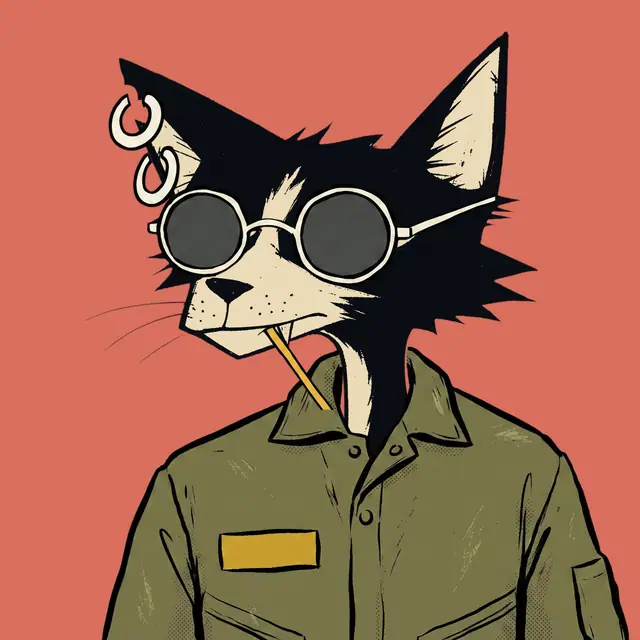 Broker #0252, a screenprinted alley cat.