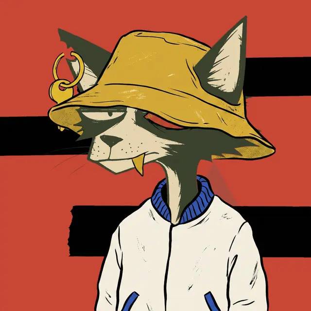 Broker #0264, a screenprinted alley cat.