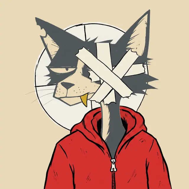 Broker #0269, a screenprinted alley cat.