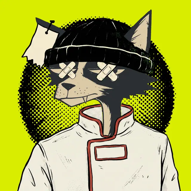 Broker #0271, a screenprinted alley cat.