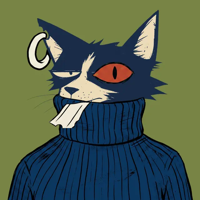 Broker #0273, a screenprinted alley cat.
