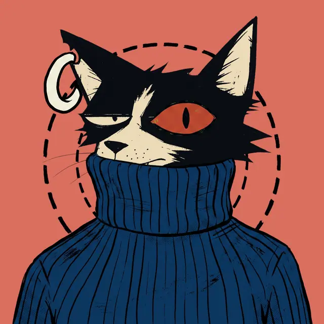 Broker #0274, a screenprinted alley cat.