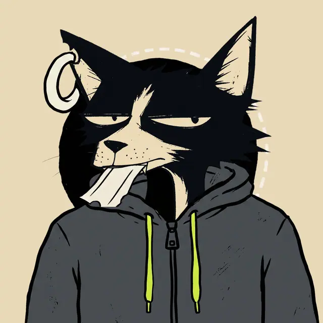 Broker #0281, a screenprinted alley cat.
