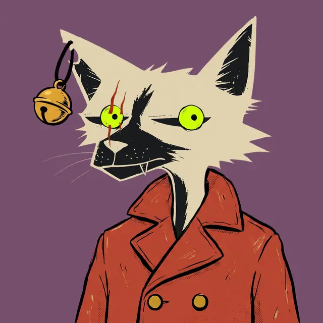 Broker #0282, a screenprinted alley cat.