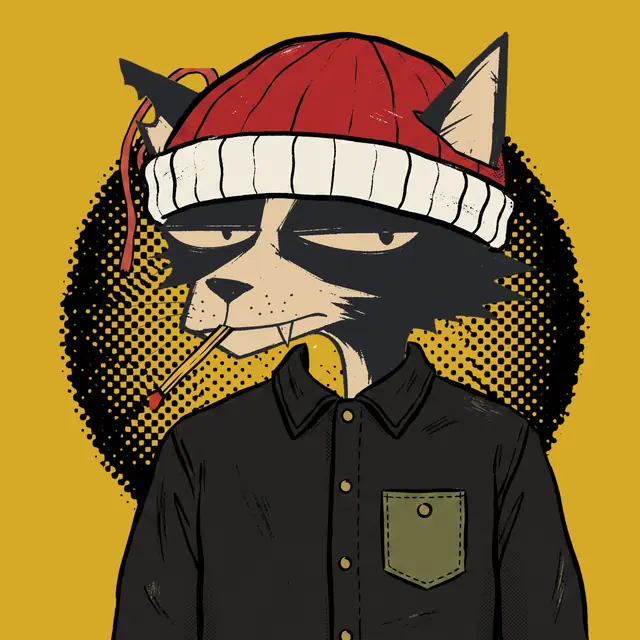 Broker #0283, a screenprinted alley cat.