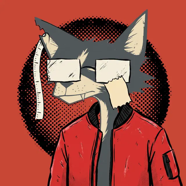Broker #0284, a screenprinted alley cat.