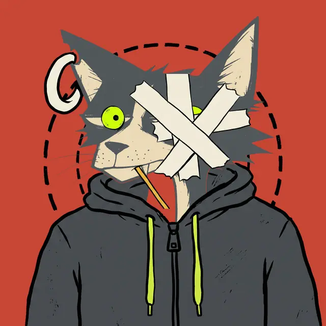 Broker #0287, a screenprinted alley cat.