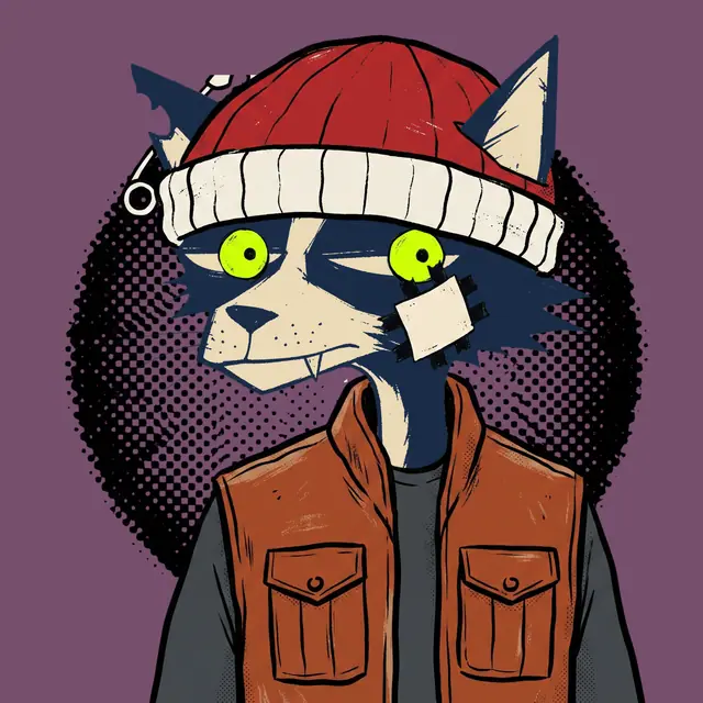 Broker #0029, a screenprinted alley cat.