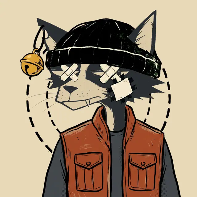 Broker #0290, a screenprinted alley cat.